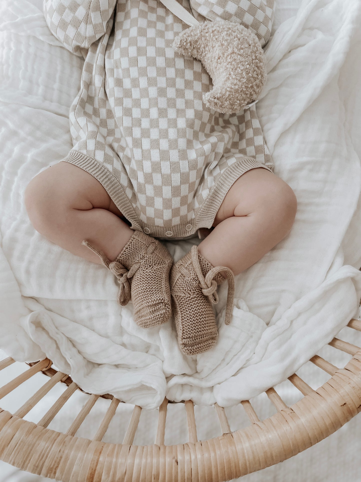 Knit Romper - Mini Checkerboard