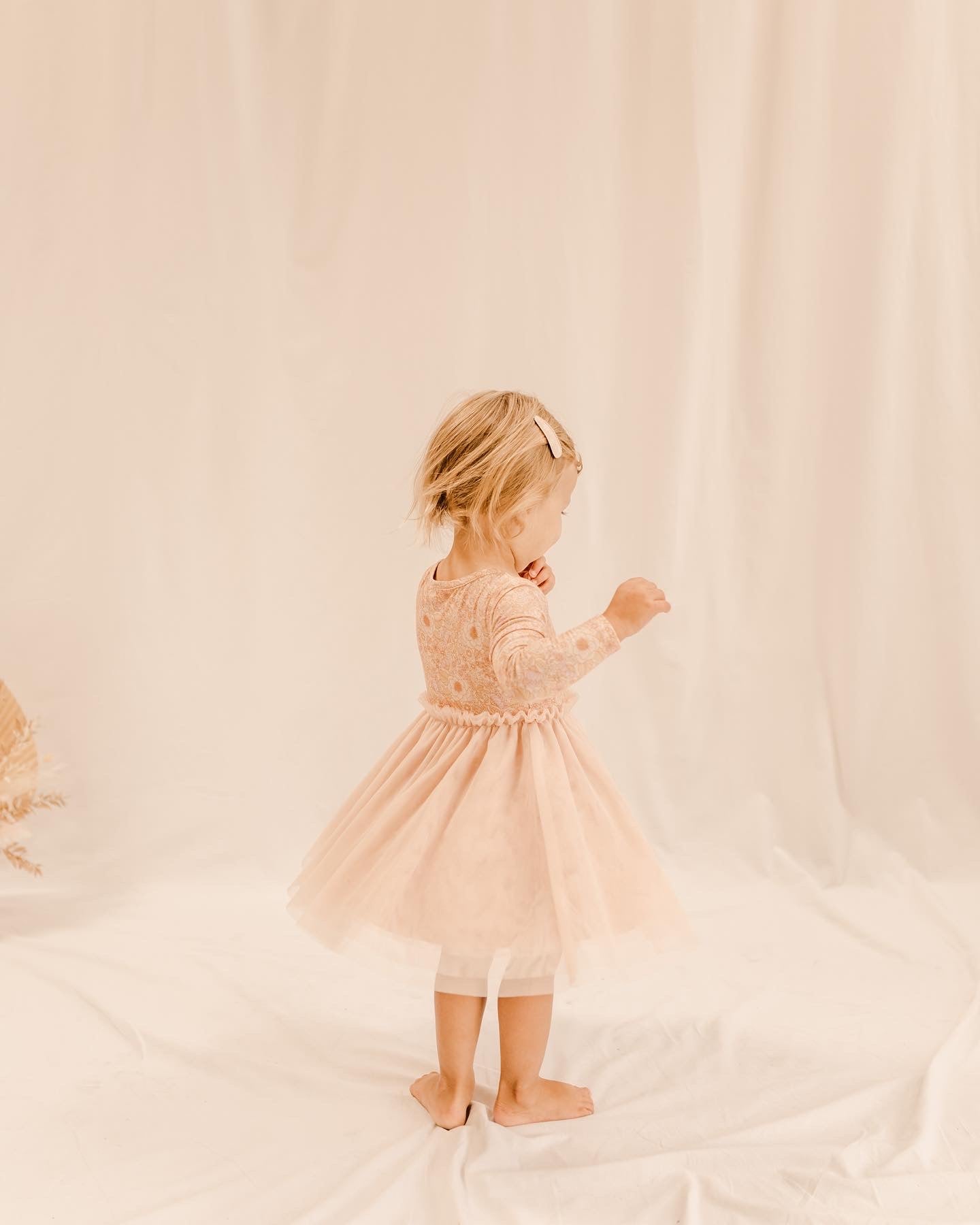 India & Grace - Organic LS Tutu Dress- Bloom Floral