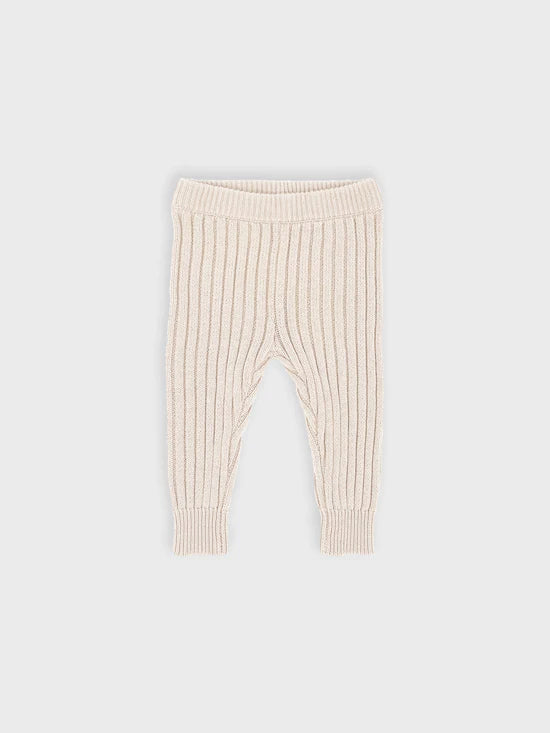 Atlas Rib Knit Leggings (White)