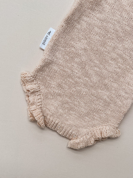 KNITTED FRILL BODYSUIT | SHELL